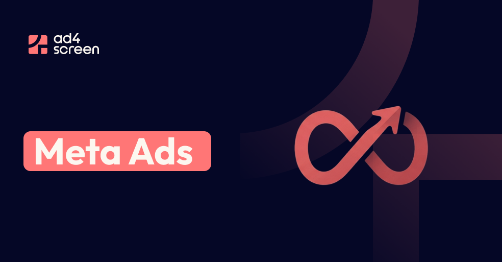 Publicité Meta avec logo infini