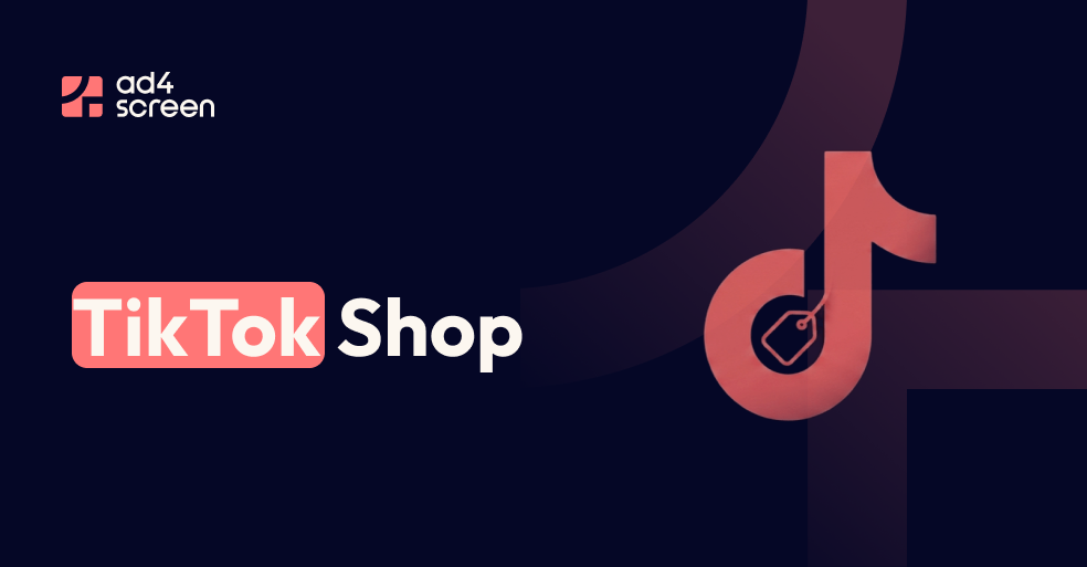 Logo de TikTok Shop sur fond sombre